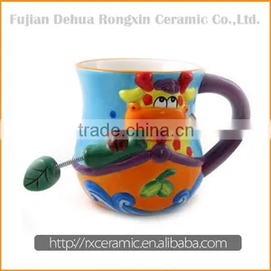 Cartoon Animal Hand-painted Beautiful Coffee Cups thumbnail-1