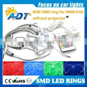 LED Multi-Color Remote SMD RGB Angel Eye Halo Ring Lamps for BMW E36 E38 E39 E46 3 5 7 Serise Xenon Lamps Without Projector thumbnail-2