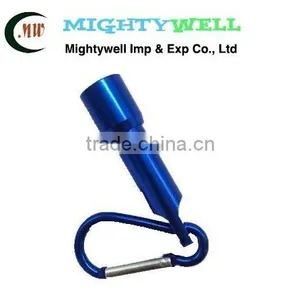 Mini-light LED Aluminum Alloy Flashlight With Keyring thumbnail-1