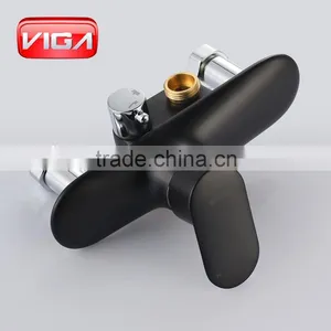 Good Quality ABS Rain Shower Head Bathroom Shower Black Shower Bath Set thumbnail-3