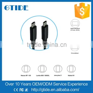 OEM/ODM High Speed 1m Reversible Charging USB 3.1 Type C Male to USB 3.1 Type-c Male 10Gbps Connector Data Cable For ChromeBook thumbnail-4