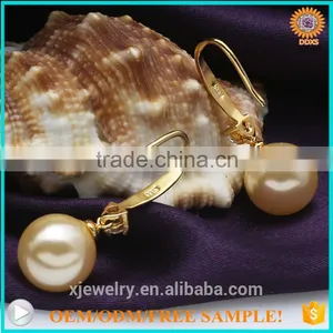 Top Quality Hot Selling South Sea Shell Pearl Hoop Earrings thumbnail-5