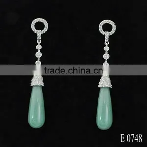 Drop Style Natural Stone Earrings Top Quality Semi Precious Stone Jewelry thumbnail-1