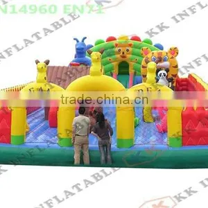 Dreamy Inflatable Park for Bouncy Toys Wonderful Land Children Games thumbnail-1