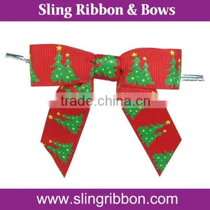 High Quality Christmas Ribbon and Bow For Wrapping Presents PB-037 thumbnail-1