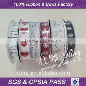 Wholesale 3M Roll Packing 100% Printed Cotton Ribbon thumbnail-1