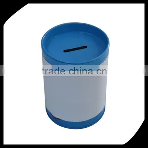 Fancy Custom Metal Tin Money Box/Round Shape Money Tin Box/Made in China Round Coin Bank Money Tin Box thumbnail-1
