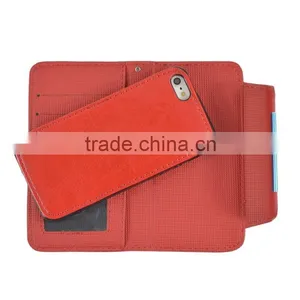 Red 2 In 1 Magnetic Detached Leather Case For Wiko Darkside thumbnail-2