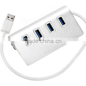 Hot Selling 4 Port Aluminum Usb Por Hub, 4 Port Usb 3.0 Hub With 30" Cable thumbnail-5
