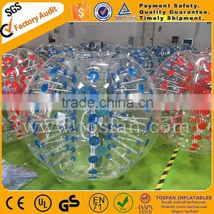 2016 Popular PVC/TPU Bubble Football Cheap Bumper Ball TB215 thumbnail-1