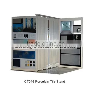 Sliding Metal Display Rack Stand for Ceramics Tiles/showroom Display Rack Stand/stone Fair Display CT046 thumbnail-1