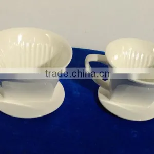 Promotional Red Kitchenware Custom Ceramic Coffee Dripper thumbnail-5