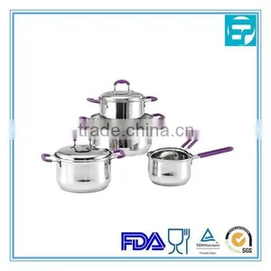 8Pcs Stainless Steel Silicone German Cookware thumbnail-1