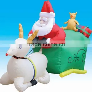 Inflatable Christmas Sleigh Yard Decoration 2016 thumbnail-1