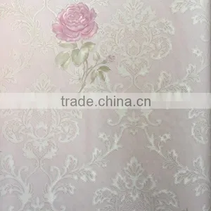 High Quality Beautiful Flower Thick Vinyl Wallpaper for Sale thumbnail-6