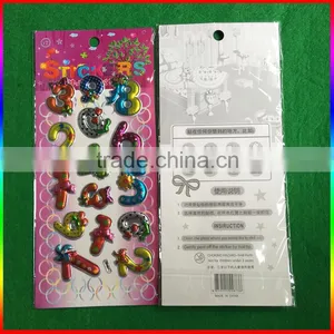 Fruit Number Design 3D Blister Stickers thumbnail-3
