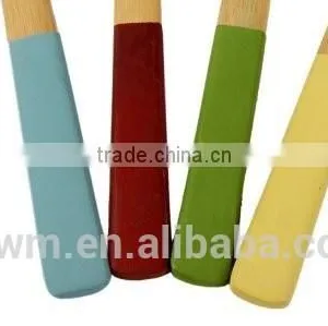 Light Bamboo Kitchen Utensil With Color Handles thumbnail-2
