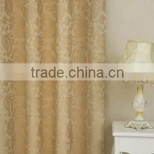 2PCS JACQUARED 100% POLYESTER WINDOW CURTAINS MADE IN CHINA FOR THE LIVING ROOM thumbnail-3