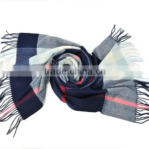 Check Design Wool Shawl/Pashmina Shawl thumbnail-1