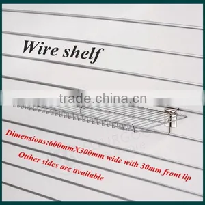 Wholesale Factory Metal Slatwall Chrome Wire Mesh Shelf thumbnail-2