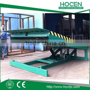 For Large Factory Warehouse Truck, Trailer Loading Table 10T, 12T Electric Hydraulic Adjustable Height Container Unloading Ramps thumbnail-1