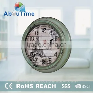 New Product Rectangular Wrought Iron Radio Controlled Wall Clock thumbnail-1