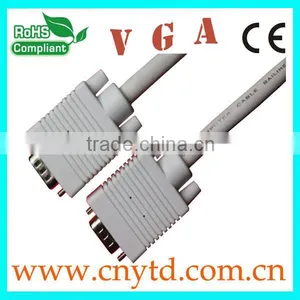High Quality Beige Vga Cable 15pin To15pin thumbnail-1