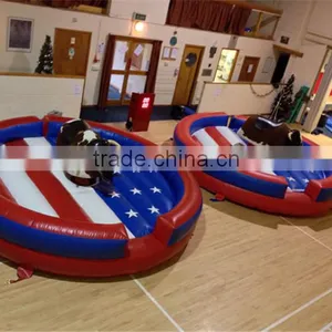Bucking Bronco Inflatable Rodeo Bull for Adults,Wipeout Games Mechanical Bull for Adults thumbnail-1