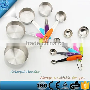 Stainless Steel Measuring Cup,Measuring Spoon Set for Dry and Liquid ,Stackable Measuring Cups/Spoons Set for Cooking or Baking thumbnail-1