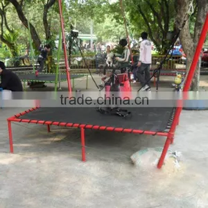 Factory Direct Sale Popular Park Used Commercial Bungee Trampoline for Adults thumbnail-5