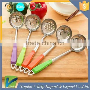 Hanging Spoon Cooking Tools Stainless Steel Soup Spoons Wall Hanging Long Handle Ladle Kitchen Utensils Solid Server Spoon thumbnail-1