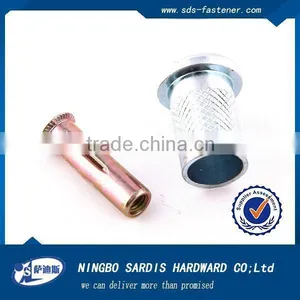 Flat Head Kunrled Insert Blind Rivet Nuts thumbnail-5