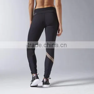 Nylon Spandex Seamless Made by 4 Needles and 6 Threads Womens High Waist Yoga Pants thumbnail-2