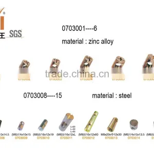 Zinc Alloy Embedded Lock Nut for Wood Furniture thumbnail-3