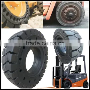 Toyota Forklift 7.50-16 21x8-9 Pneumatic Shaped Solid Cushion Tires With Holes thumbnail-1