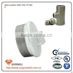 Quality Controlling Strictly Male Connection NPT Standard Cast Iron Pipe Fittings Round Plug thumbnail-6