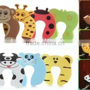 Baby Safety Helper Door Stop Finger Pinch Guard Lock Eve Door Stopper 7 Colors thumbnail-1