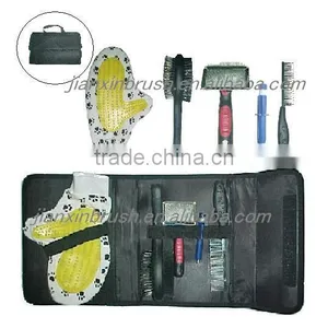 Five Items in a Bag Pet Grooming Brush Comb Set thumbnail-1