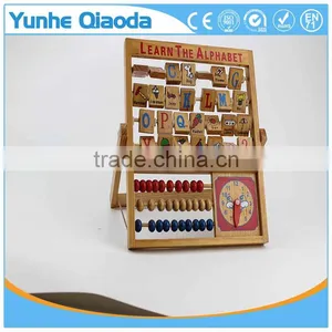 New Kids Learning Developmental Versatile Alphabet Abacus Wooden Toys thumbnail-3