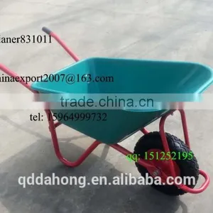 85L Wheelbarrow With Green Plastic Tray for Garden Use thumbnail-1