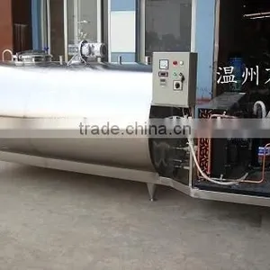 Horizontal Milk Cooling Tank Milk Chiller Cooling Tank With Cooling Machine thumbnail-1