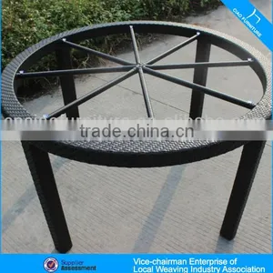 7025-5 Outdoor Rattan Glass Dining Table Furniture thumbnail-3