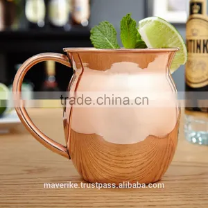 New Copper Moscow Mule Mug - Authentic Moscow Mule Mugs With Riveted Handle thumbnail-1
