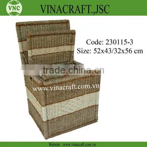 Wicker Baboo Laundry Basket for Clother thumbnail-3