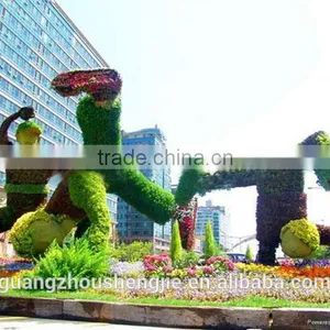 CHY1010808 Guangzhou Wholesale Artificial Cartoon Topiary Animals Plastic Artificial Plants Topiary Animal thumbnail-1