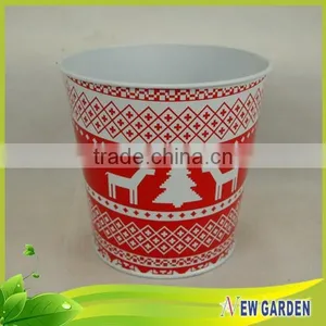 Antique Garden Popular Porcelain Metal Half Wall Flower Pots thumbnail-2