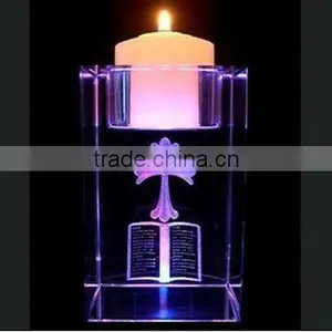 Laser Engrave Crystal Candle Holders thumbnail-1