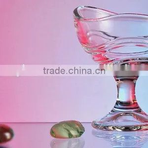 Unique Engraving Glass Ice Cream Cup thumbnail-1