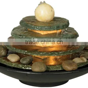 Pyramid Lighted Table Fountain thumbnail-1