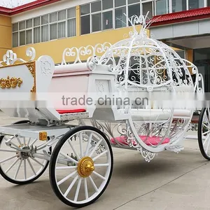 Outdoor Garden Horse Carriage Royal Horse Equipment Used Cinderella Pumpkin Horse Carriage(BG11-M060) thumbnail-6